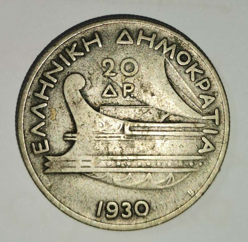 1930 Greece 20 Drachmai
