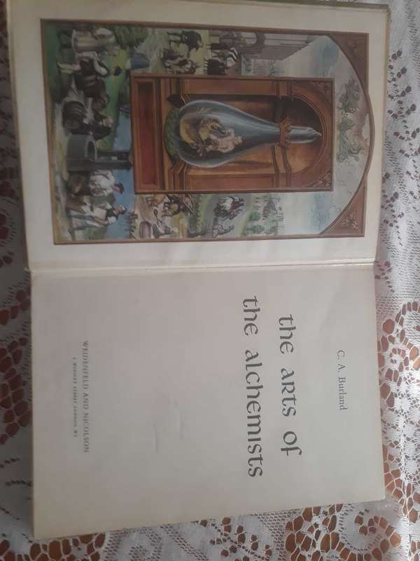 ANTIQUARIAN OCCULT BOOK - THE ARTS OF THE ALCHEMISTS -  OLD LIBRARY COPY - HARDCOVER