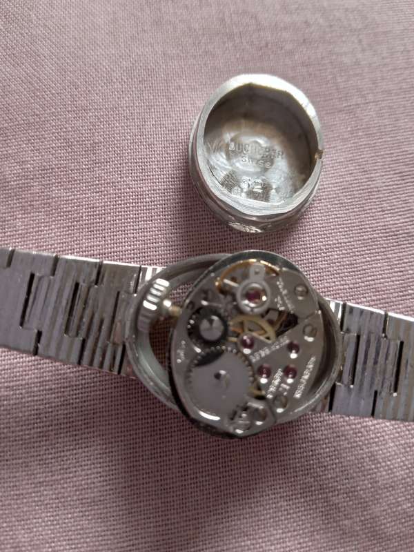 Vintage Bucherer Sterling Silver Ladies Wrist Watch