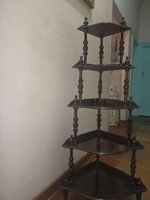 Vintage corner wooden table