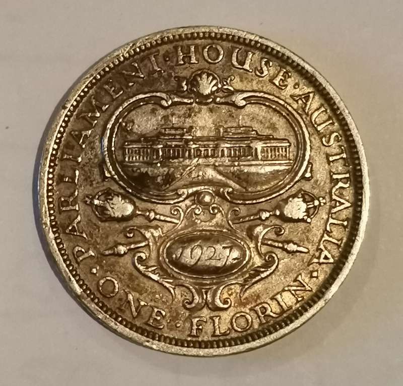 1927 Silver Australia 1 Florin