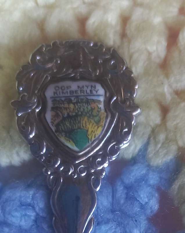Oop myn Kimberley souvenir spoon