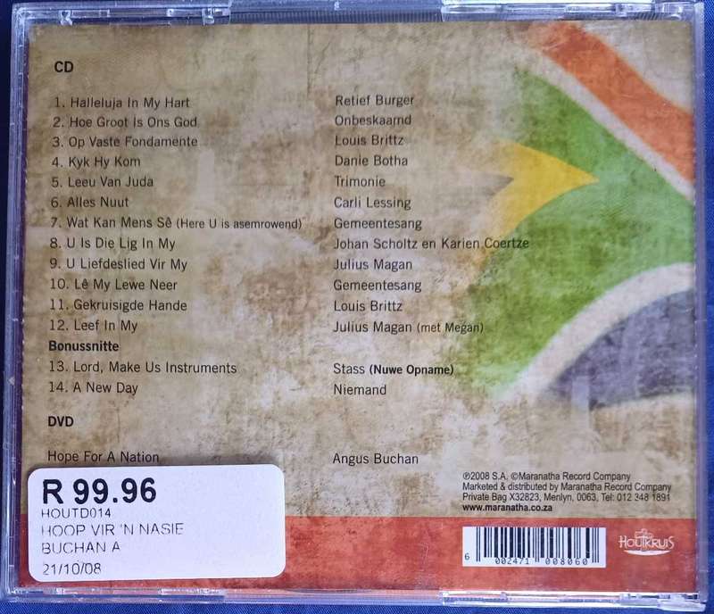 Hoop vir `n nasie met Angus Buchan cd/dvd