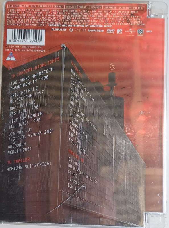 Rammstein - Lichtspielhaus dvd