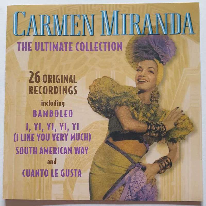 CD - CARMEN MIRANDA - THE ULTIMATE COLLECTION - ISRAEL - 2001 - PLATCD 688 - COMPILATION