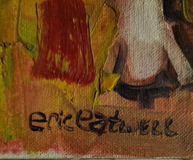 Eric Eatwell Oil on canvas on board size 310mm x 300mm