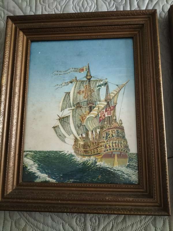 Pair of Framed Clipper Ship Prints