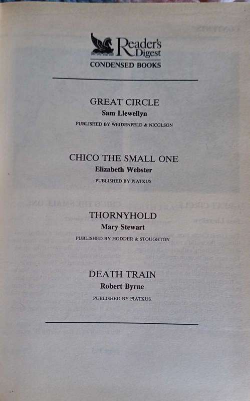 Reader`s digest condensed book: Great circle, Chico the small one, Thornyhold