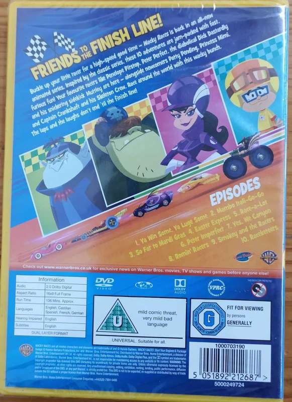 Wacky Races - Start your Engines DVD (Sealed)
