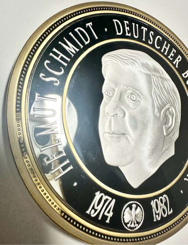 HUGE 376GR. XXL GIANT 100MM MEDAL - GERMAN CHANCELLOR -  SEALED WITH CERTIFICATE