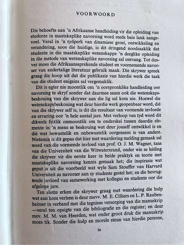 Maatskaplike Navorsing - S.P. Cilliers (1965)