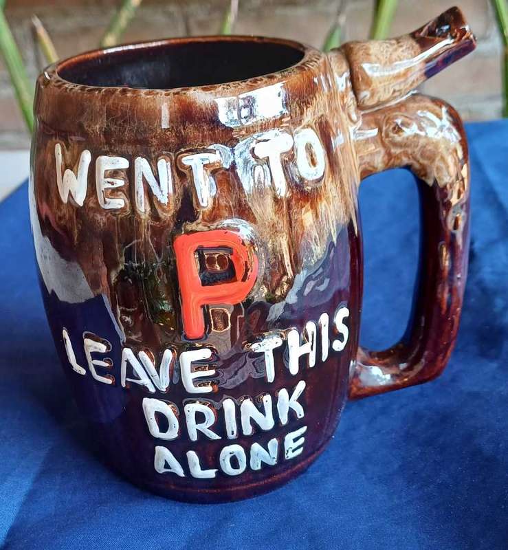 Vintage Wet your whistle cup