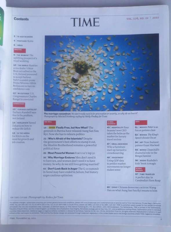 Time magazine November 29, 2010