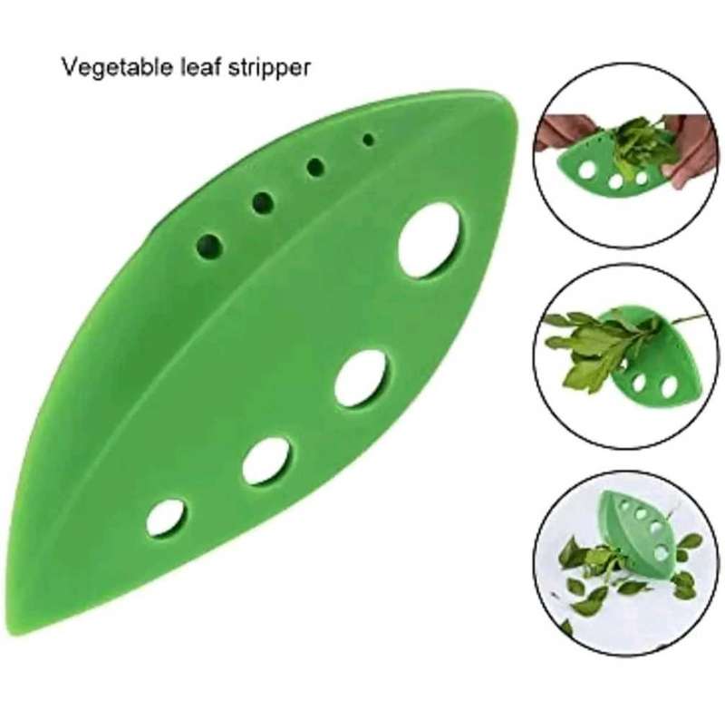 Herb Stripper Plastic Edge Vegetable Leaf Separator Herb Stripping Tool for Parsley, Basil, Rosemary