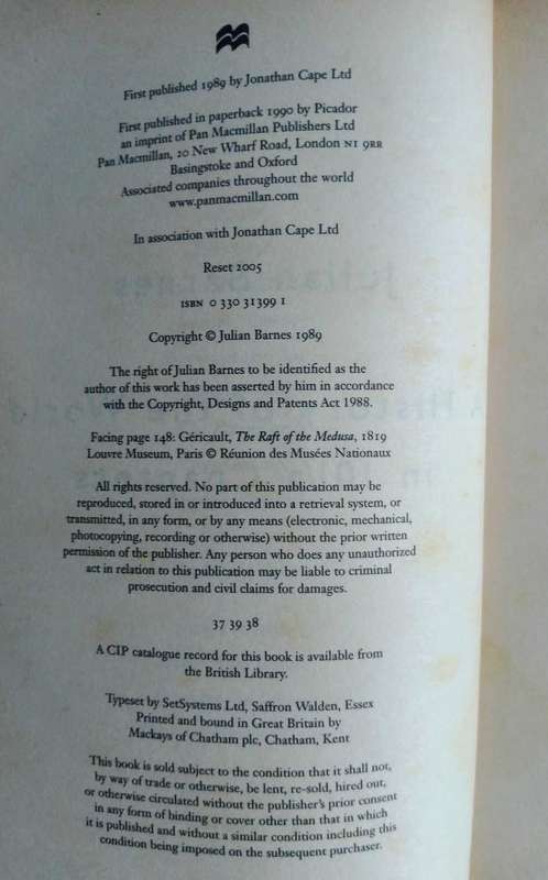 A History of the World in 10 1/2 Chapters by Julian Barnes