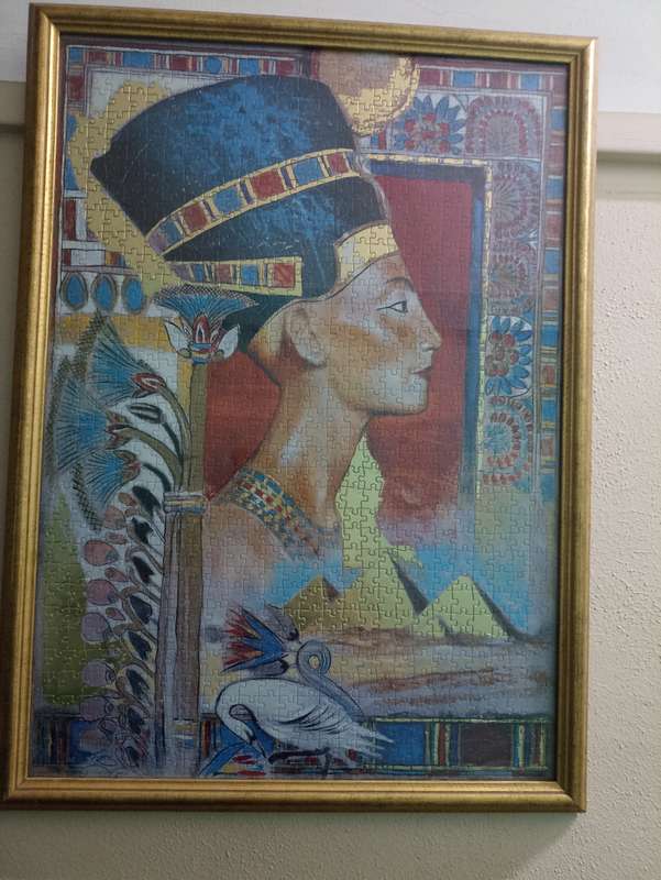 Nevertiti puzzle picture in frame