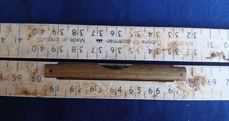 Vintage ruler with level