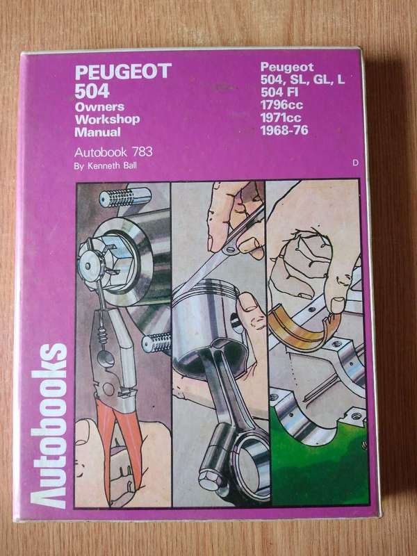 Peugeot 504 Owners Workshop Manual Autobook 783 By Kenneth Ball