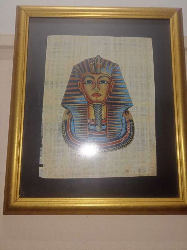 Papyrus Egyptian king Tutankhamen