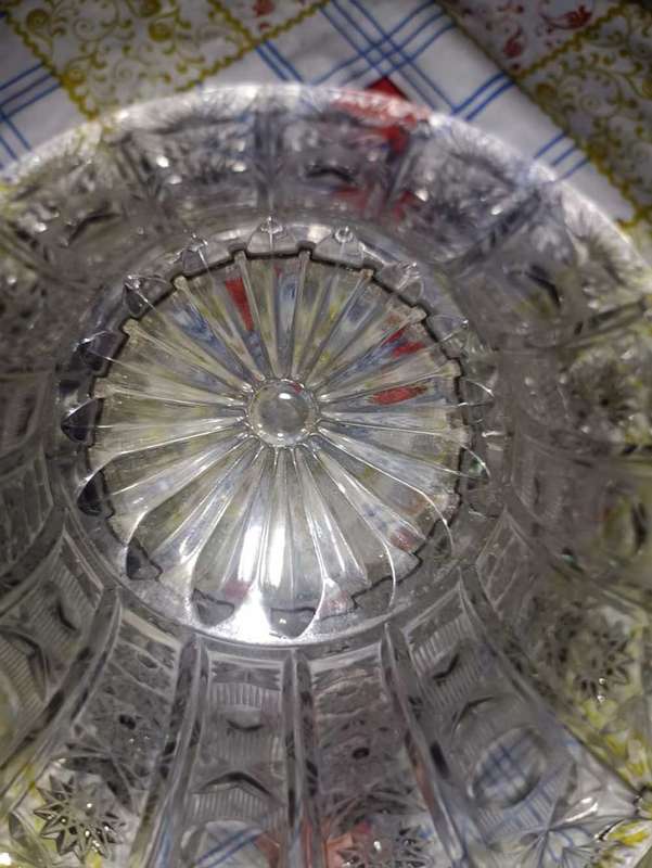 Vintage heavy vintage crystal bowl