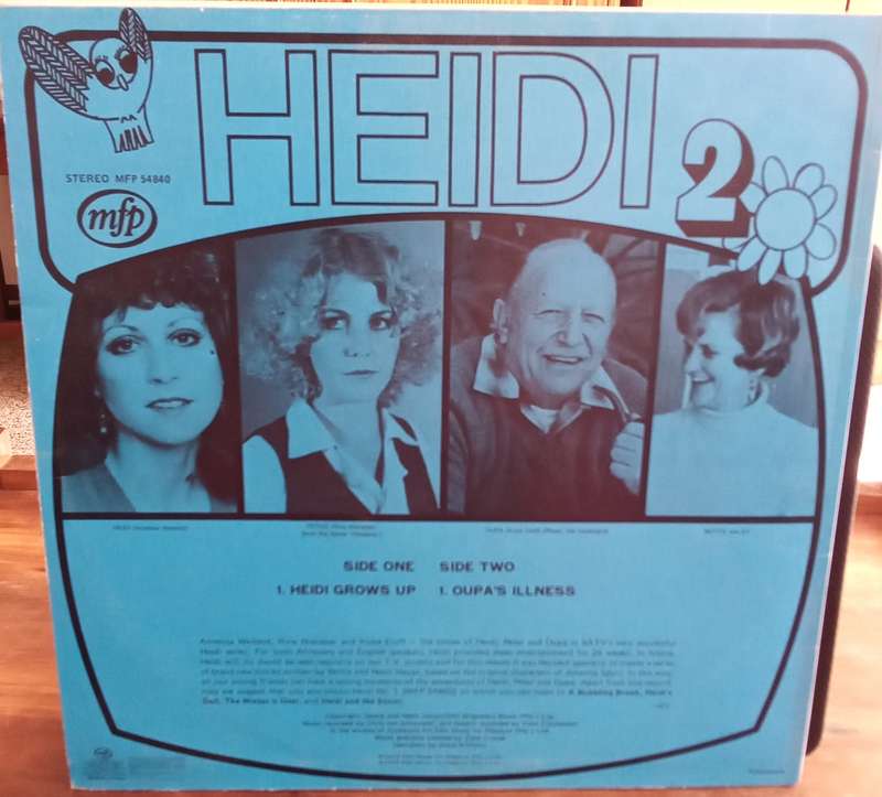 HEIDI 2 LP VINYL RECORD STEREO ENGLISH