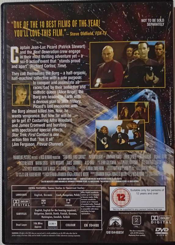 Star Trek First Contact on DVD