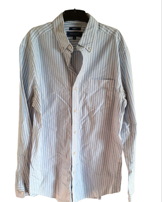Crown & Ivy Men Long Sleeve Regular Fit Shirt Size S