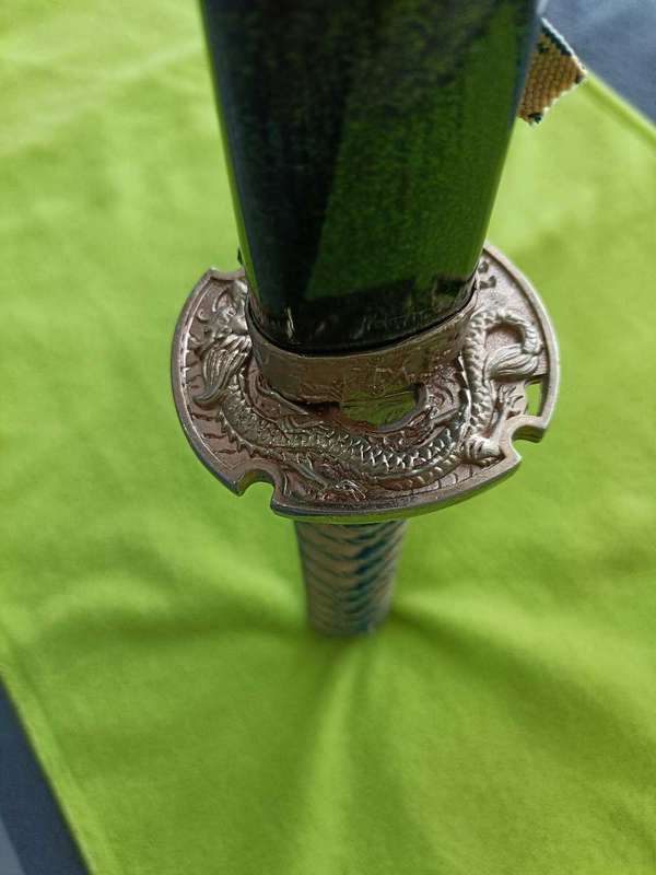 Green Samurai katana