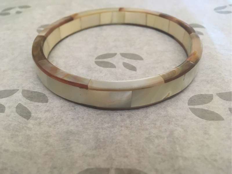 Vintage mother of pearl bangle