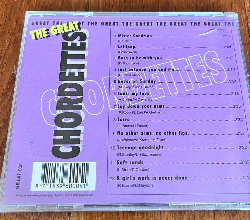 The great Chordettes (1994) - GREAT006
