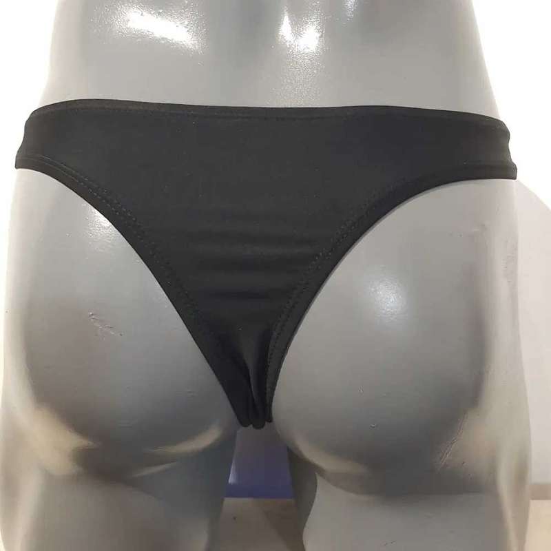 Classic Black Lycra G-String Thongs