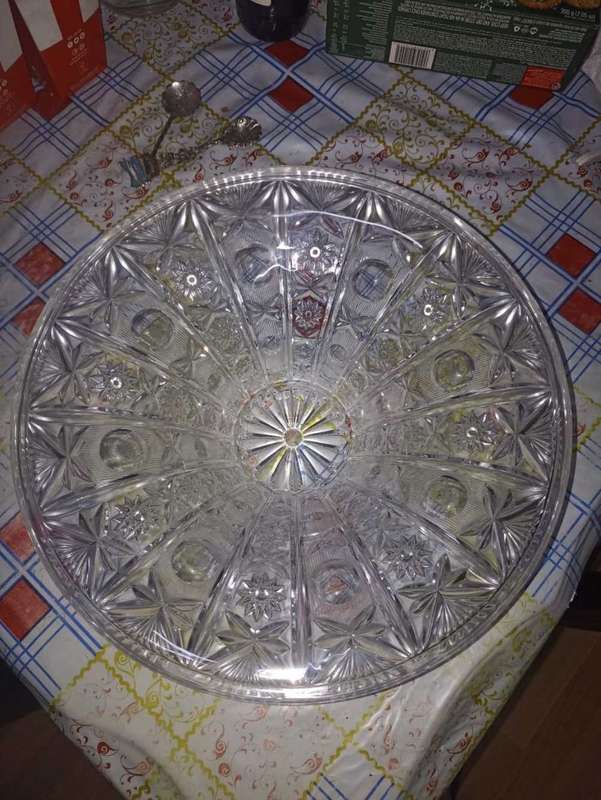Vintage heavy vintage crystal bowl
