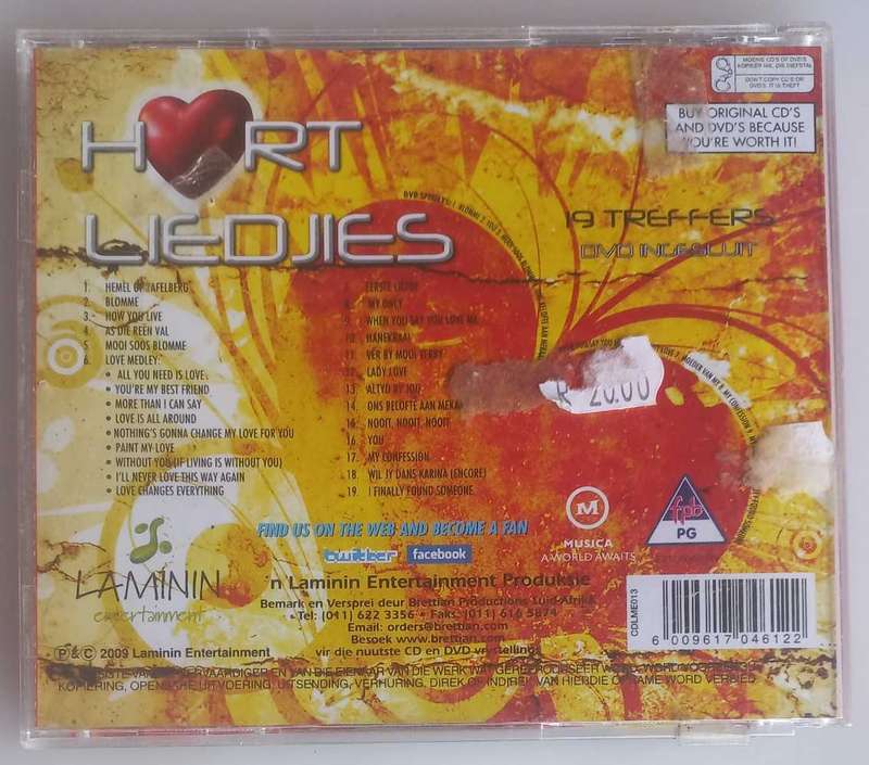 Hart liedjies cd/dvd