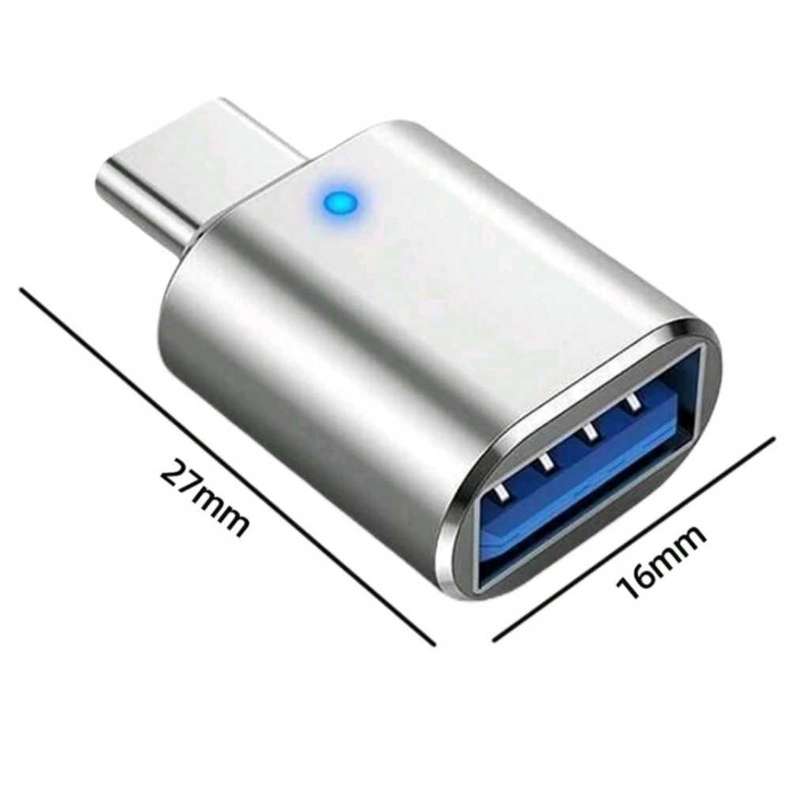 USB-C USB 3.1 Type C Male To USB 3.0 Female Data OTG Adapter Light A8A2