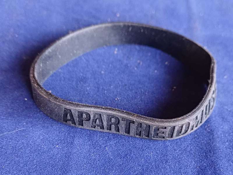 Black Apartheidmuseum rubber bracelet