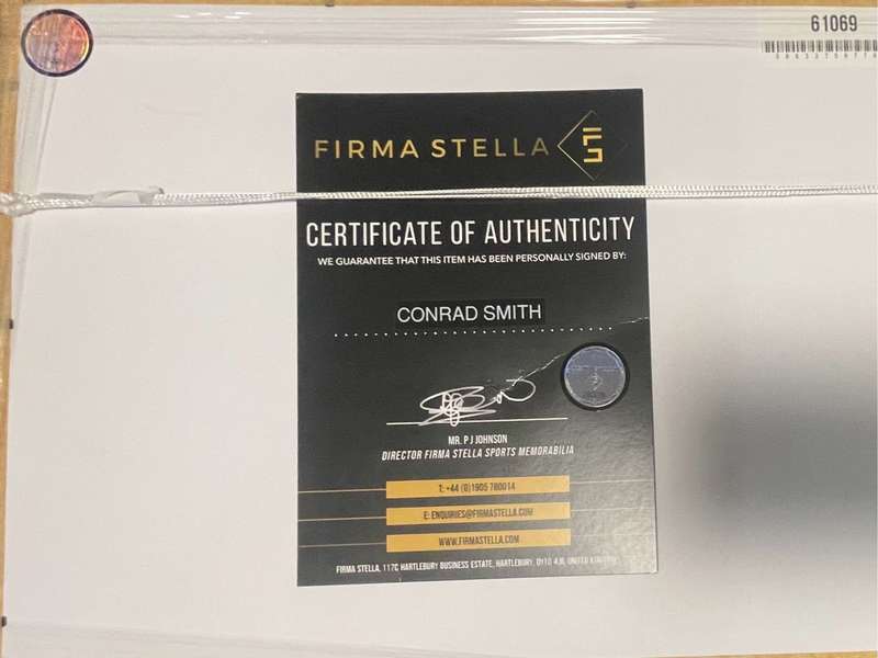 All Black Rugby  Frame Signed Conrad Smith