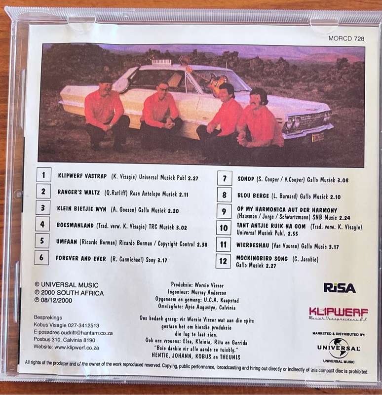 Die Klipwerf Boere Orkes - Kom Kuier in die Hantam (MORCD728)