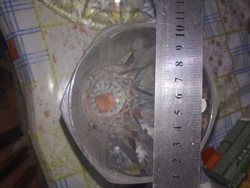 Vintage heavy vintage crystal bowl