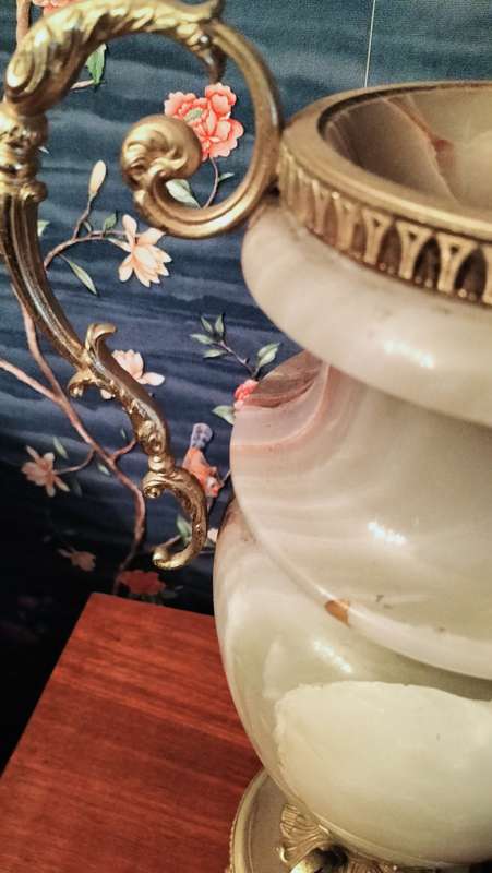 Neoclassical Style Onyx Urn