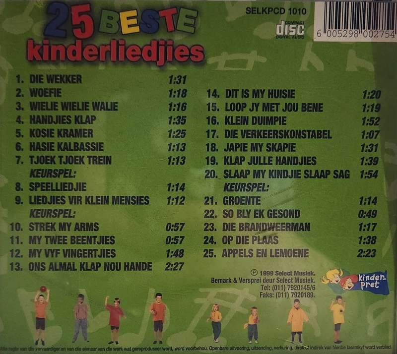 25 Beste Kinderliedjies    54
