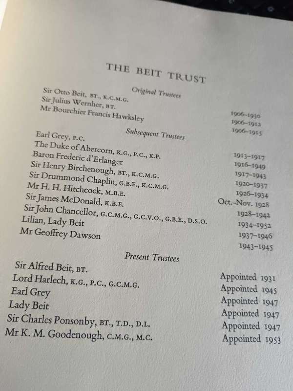 The Will & The Way by Sir Alfred Beit & J. G. Lockhart