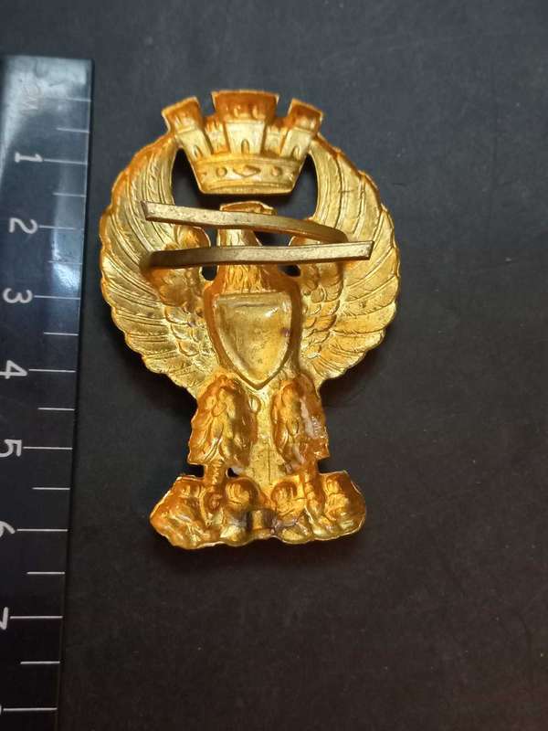 Vintage Italian States Police Cap badge