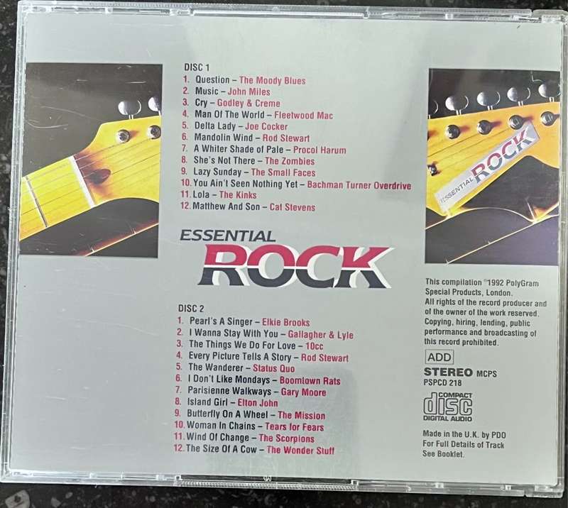 Double CD: Essential Rock - PSPCD 218