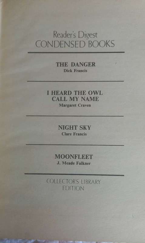 Reader`s digest condensed book: The danger, I heard the owl call my name, Night sky
