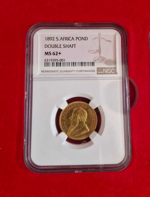 *1892 ZAR Kruger Set - Penny to Pond All graded