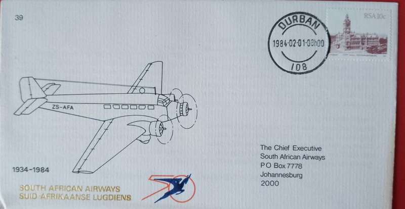 Saa #39 durban -capetown 1984