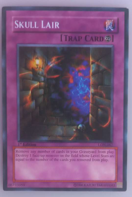 Yu-Gi-Oh! Skull lair 1st edition card