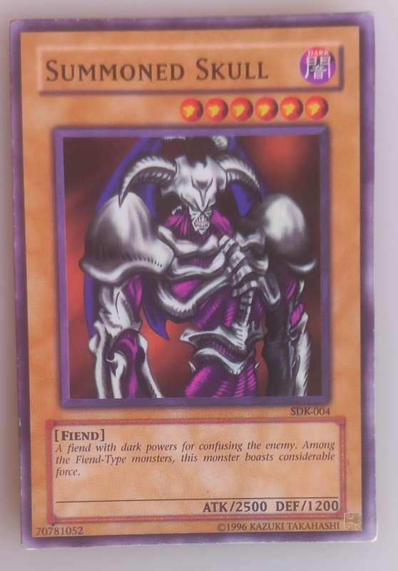 Yu-Gi-Oh! Summoned skull card