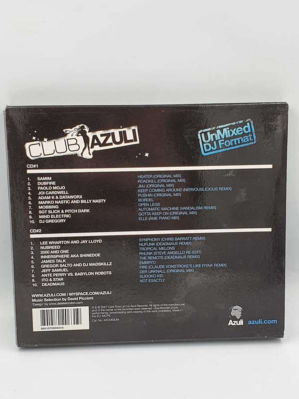 Artists Club Azuli Vol 5 Unmixed 2 CDs 2007