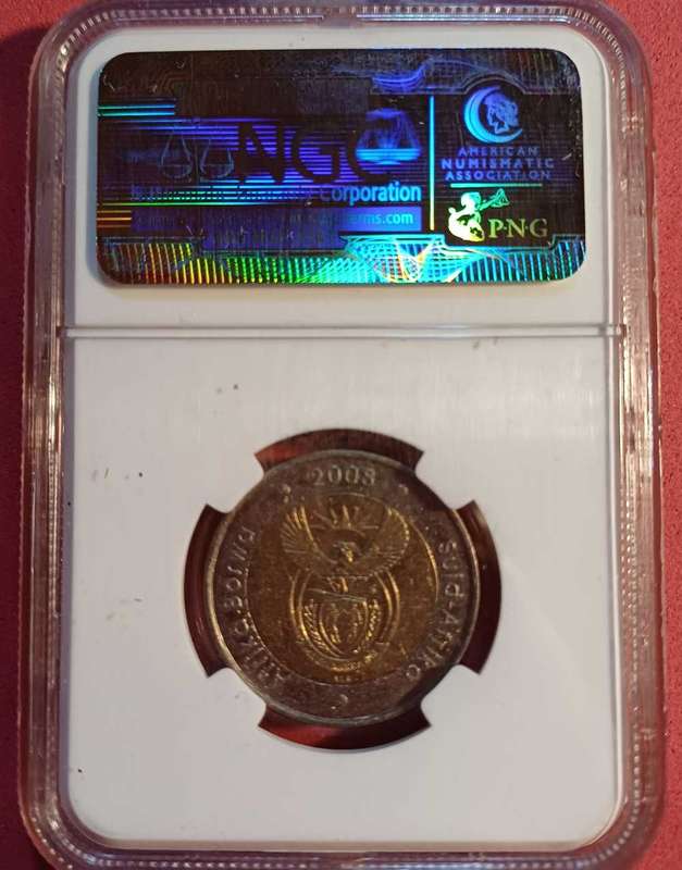 Mandela R5 Coin XF45 - 90 th Birthday